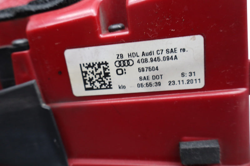 Load image into Gallery viewer, 12-15 Audi A7 Quattro Rear Right Passenger Side Inner Tail Light Tail Lamp Oem
