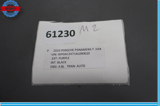 10-16 Porsche Panamera Rear Left Side Exterior Door Handle Keyless Go Black Oem