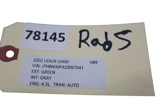 01-06 Lexus LS430 XF30 HVAC AC A/C Air Conditioning Condenser Radiator OEM