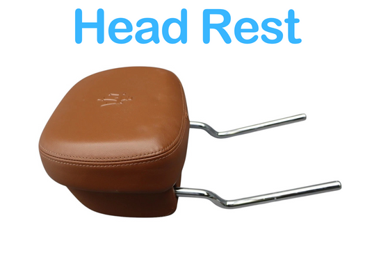 14-20 Maserati Ghibli Front Left Driver Side Seat Headrest Head Rest Brown Oem