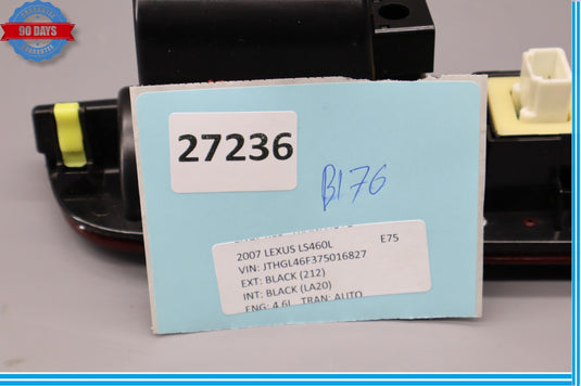 07-12 Lexus LS460L Rear Left Side Door Handle Ash Tray W/ Window Switch Oem