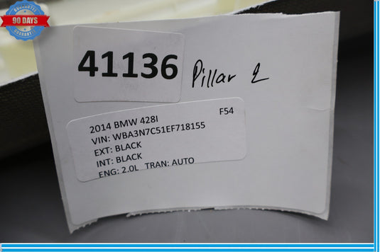 12-18 BMW 320i 328i 428i Front Right Windshield A Pillar Cover Trim Panel Oem
