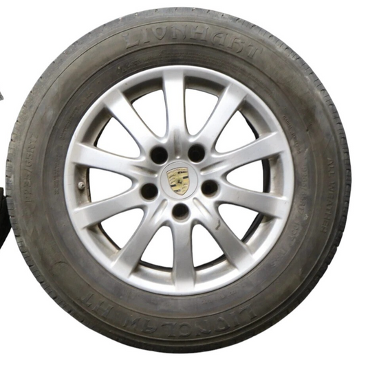 03-10 Porsche Cayenne 7.5X17 17" Wheel Tire Rim Assembly 10 Spoke 7L5601025P Oem