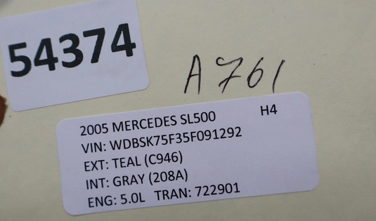03-06 Mercedes W215 CL500 SL500 Keyless Go Entry Control Module A2305451232 Oem