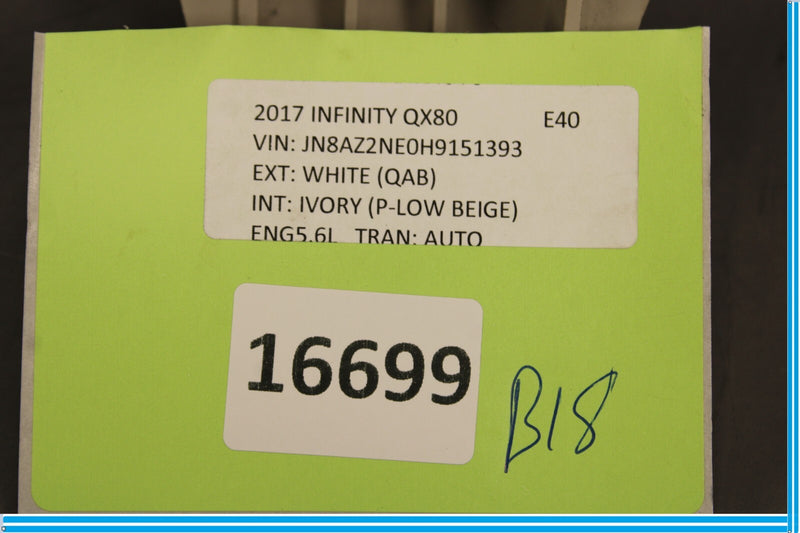 Load image into Gallery viewer, 15-20 Infiniti QX80 Rear Left Driver Side Door Reinforcement Bracket Oem
