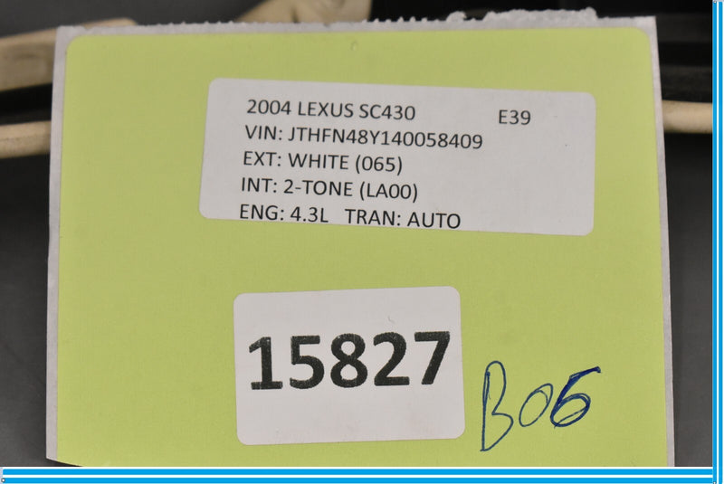 Load image into Gallery viewer, 02-10 Lexus SC430 Rear Left Driver Side Roof Upper Quarter Trim ECRU Oem
