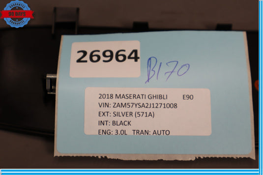 14-17 Maserati Ghibli Dash Speedometer Cluster Cover Trim Black 670011184 Oem