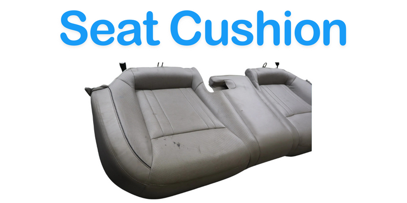 Load image into Gallery viewer, 15-16 Hyundai Genesis Rear Lower Seat Cushion Leather 89132B1000 Gray Oem
