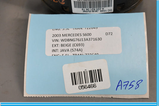 03-06 Mercedes S500 S600 CL500 W220 Steering Wheel Control Button Java Oem