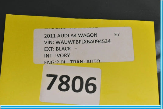 09-16 Audi A4 Front Left Driver Side Door Window Glass 43R001605 OEM