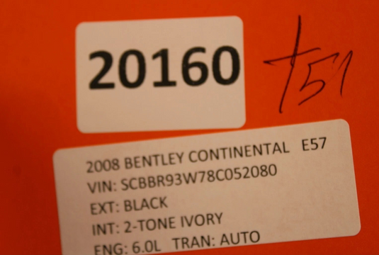 06-12 Bentley Continental Rear Right Side Trunk Panel Trim Cover 3W5867428N Oem