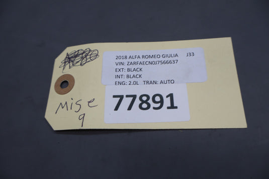 17-22 Alfa Romeo Giulia Engine Motor Cooling Fan Resistor Motor Unit Oem