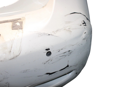 15-17 Infiniti QX80 Rear Bumper Cover Assy W/ PDC Sensor Holes White (QAB) Oem