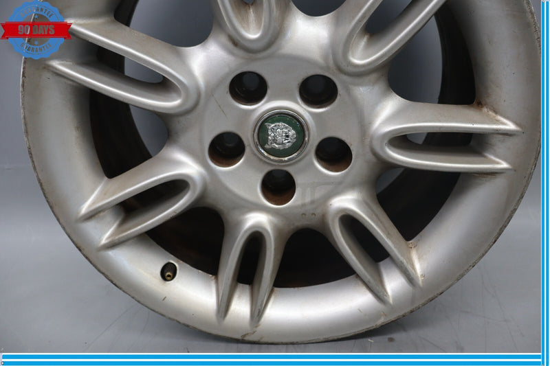 Load image into Gallery viewer, 97-06 Jaguar X100 XK8 XKR Impeller 9 x 18 Rear Wheel Rim Silver MJE6118BA Oem
