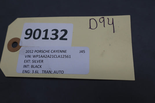 2012 Porsche Cayenne 958 Low Tone Note Signal Sound Horn Oem