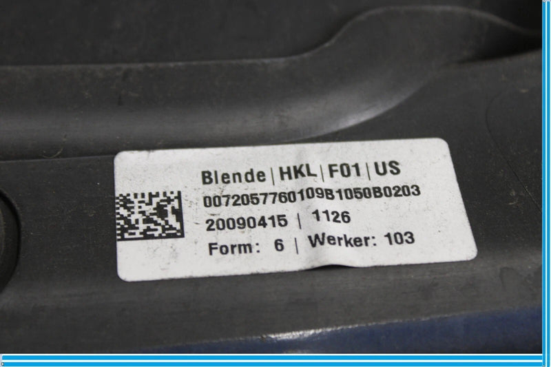 Load image into Gallery viewer, 09-15 BMW 750Li F01 F02 Trunk Lid License Trim Cover Panel 51497186534 OEM

