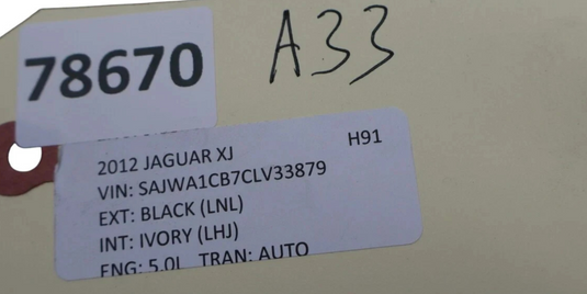 10-18 Jaguar X351 XJ Front Left Driver Side Hood Bonnet Hinge AW9316801AD Oem