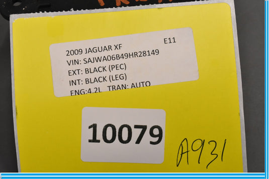09-15 Jaguar XF Front Right Passenger Side Door Control Module Unit Oem
