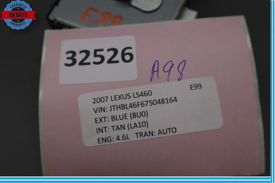07-12 Lexus LS460 Smart Door Control Module Receiver 89740-50060 Oem