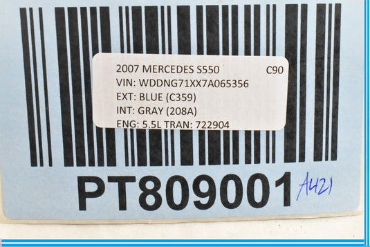 07-14 Mercedes W221 S550 CL63 AMG Center Dash AC A/C Air Vent 2216890066 OEM