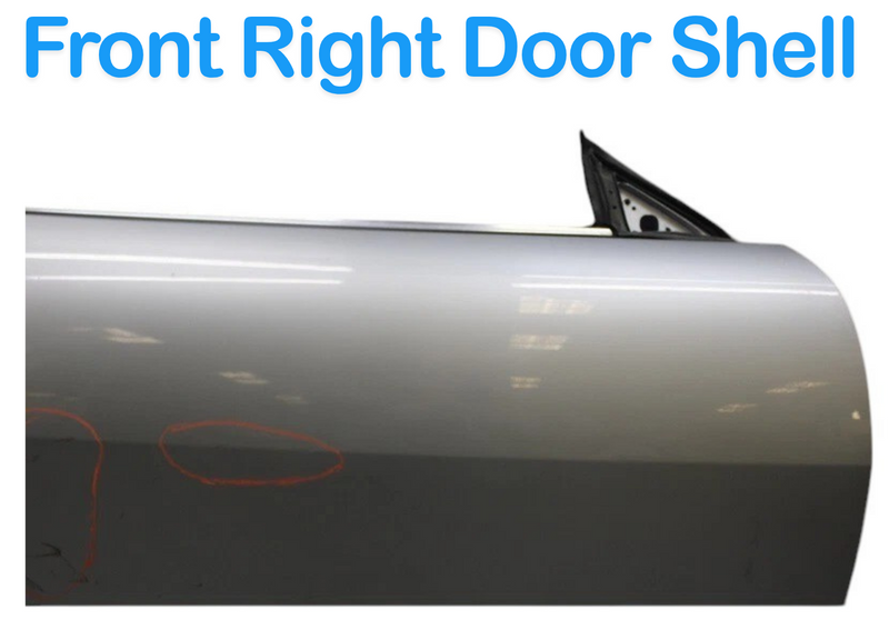 Load image into Gallery viewer, 07-15 Jaguar XK XKR X150 Front Right Side Exterior Door Shell Panel Silver OEM
