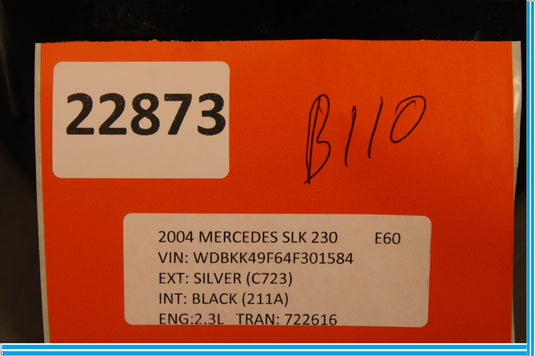 97-04 Mercedes R170 SLK320 SLK230 Rear Left Door Sound Speaker 1708203302 Oem