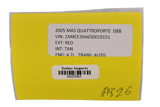 03-13 Maserati Quattroporte M139 Front Left Side Door Lock Latch Actuator OEM