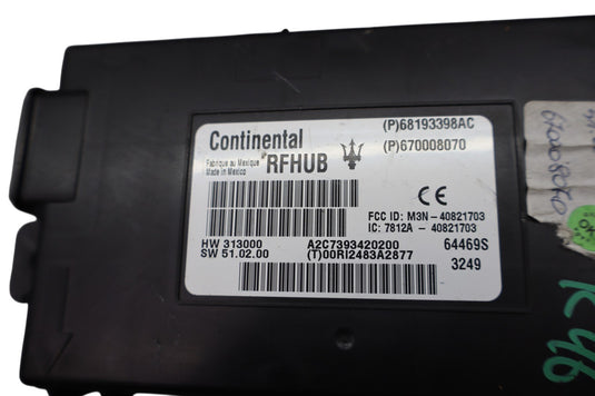 14-17 Maserati Quattroporte M156 Keyless Entry RF Hub Control Module Unit Oem