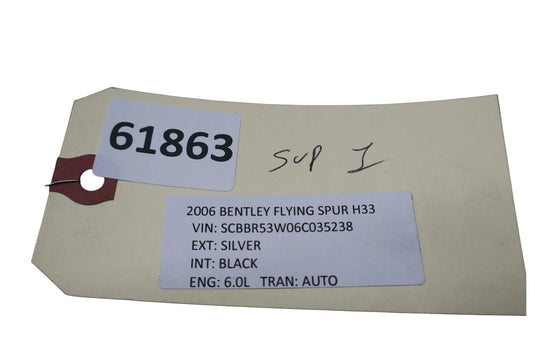 03-07 Bentley Continental Flying Spur GT Radiator Support Bracket Beam OEM