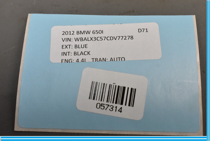 Load image into Gallery viewer, 12-18 BMW F12 F13 640i 650i Soft Center Tail Seat Cushion Oem
