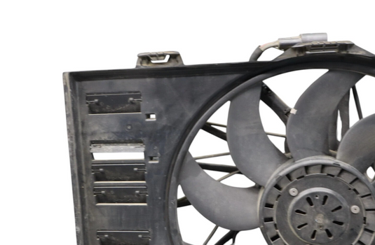 10-16 Porsche Panamera Engine Radiator Cooling Fan W/ Motor Assembly Black OEM