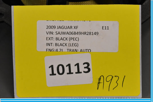 09-11 Jaguar XF Rear Right Passenger Side Door Audio Speaker Oem