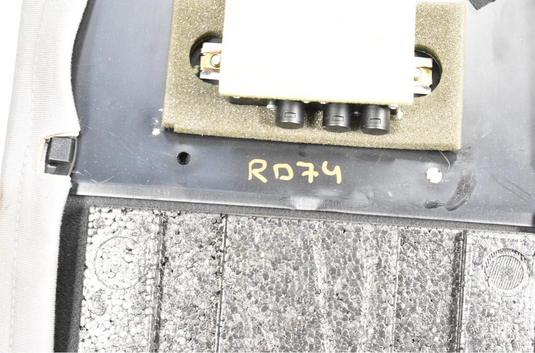 03-06 Bentley Continental Front Right Side Seat Upper Backrest Cushion Black OEM