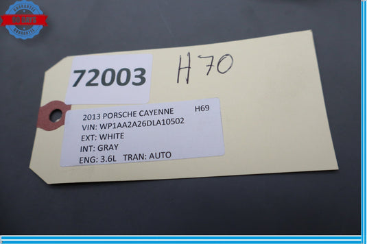 11-18 Porsche Cayenne 958 Hybrid S Anti Theft Alarm Deactivate Off Switch Oem