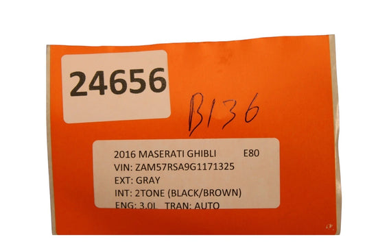 14-17 Maserati Ghibli M157 Rear Left Driver Side Inner Tail Light Lamp Oem