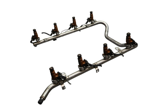 00-06 Mercedes R230 SL500 CLK430 Fuel Injector Rail W/ Injectors 1130700095 Oem