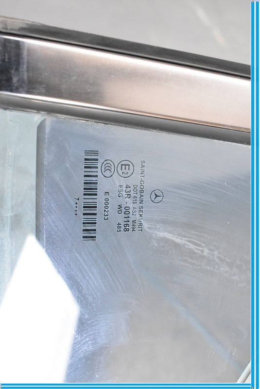 06-11 Mercedes CLS550 CLS500 W219 Rear Left Side Quarter Door Window Glass Oem
