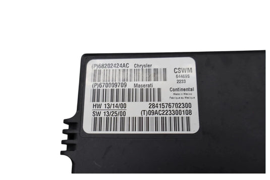 14-20 Maserati Ghibli Front Right Passenger Side Seat Control Module Unit Oem