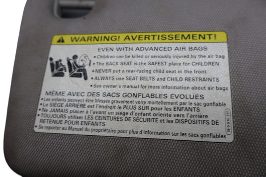 12-18 Audi A6 Quattro Front Right Passenger Side Sunvisor Sun Visor Oem