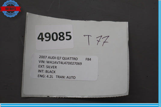 07-15 Audi Q7 4L Rear Right Side Bumper Bracket Guide Support Mount Oem