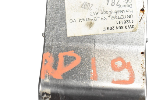 07-12 Bentley Continental Right Center Console Arm Rest Black 3W0864101E Oem