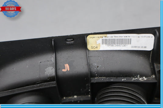 11-18 Porsche Cayenne 958 Hybrid S Rear Center Console Trim Panel Black Oem