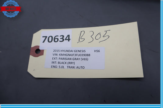 15-16 Hyundai Genesis Center Console Heated Seats Control Switch Panel Oem