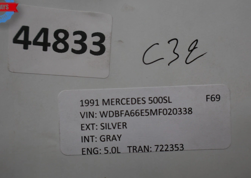 Load image into Gallery viewer, 90-95 Mercedes 500SL 300SL Anti Theft Key Alarm Control Module A1298200626 Oem

