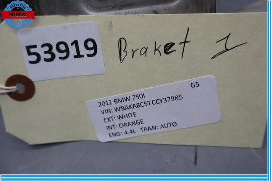 09-15 BMW 750i 740i Front Bumper Right Radiator Support Bar Bracket Oem