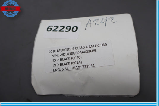 07-14 Mercedes CL550 CL600 W216 Dashboard Dash Glove Box Compartment Trim Oem