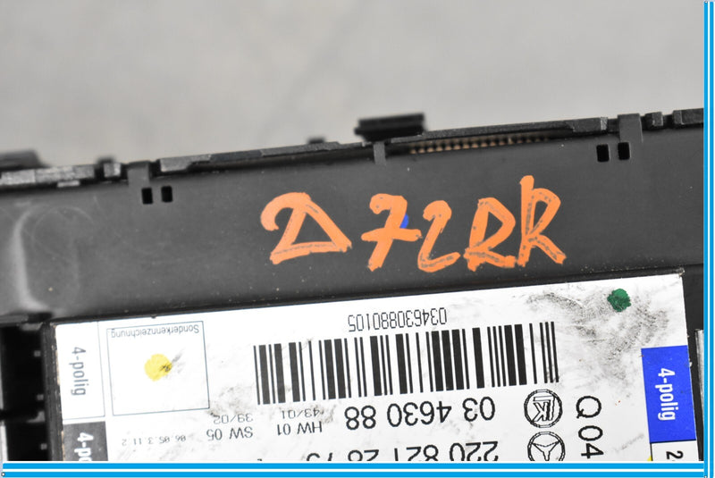 Load image into Gallery viewer, 00-06 Mercedes S500 S600 W220 Rear Right Passenger Side Seat Control Switch Oem

