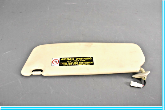 02-05 Lexus SC430 Right Passenger Side Sun Visor w/ Vanity Mirror ECRU Oem