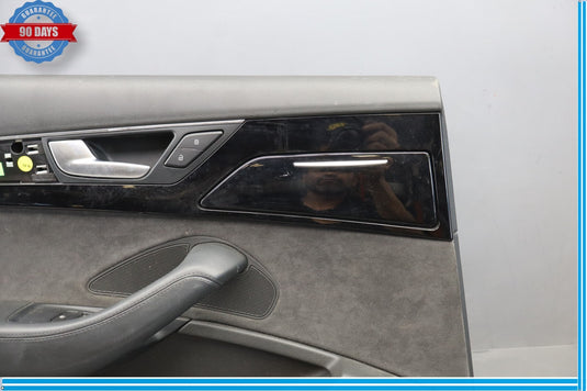 11-18 Audi A8 A8L Quattro Rear Left Driver Side Interior Door Panel Oem