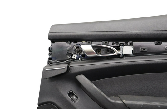 10-16 Porsche Panamera Rear Right Side Interior Door Cover Panel Black Oem